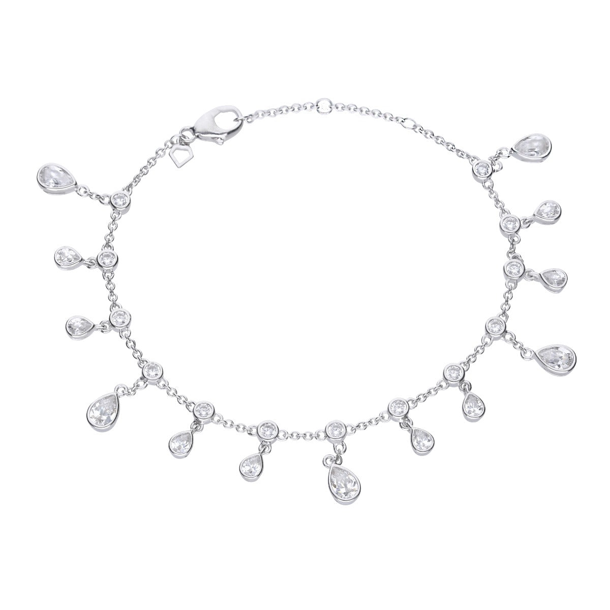 Diamonfire Multi Drop Zirconia Bracelet