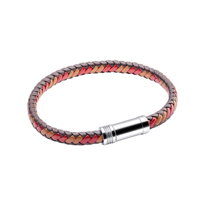 Fred Bennett Multi-Tone Woven Leather Bracelet