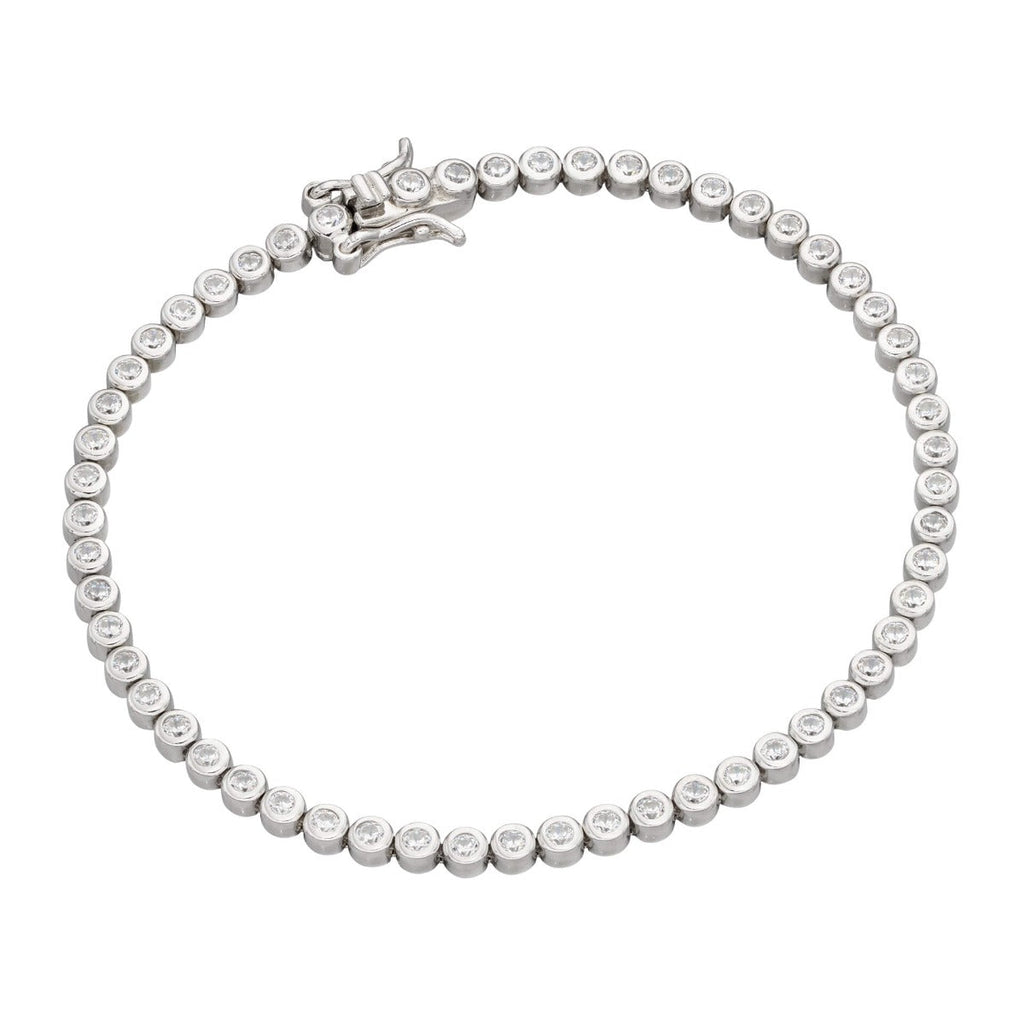 Beginnings Bezel Set Cubic Zirconia Bracelet