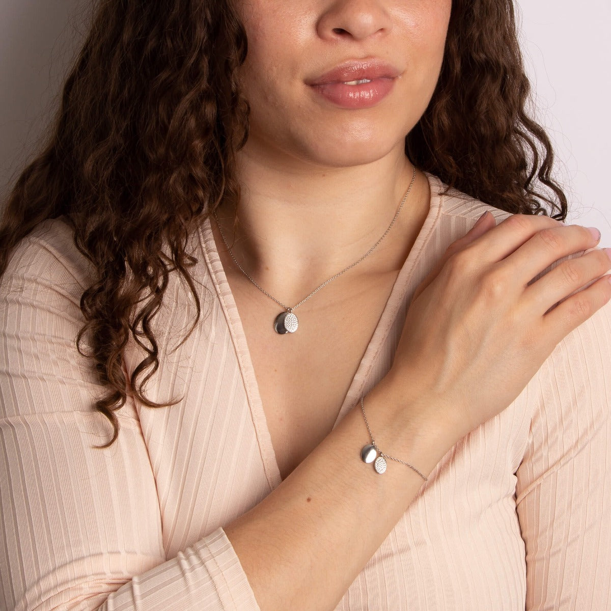 Diamonfire Engravable Tag Bracelet with Pave Set Oval Tag