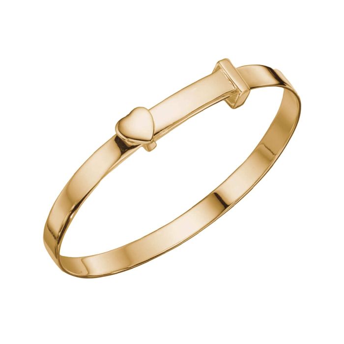 Beginnings Heart Motif Expandable Bangle