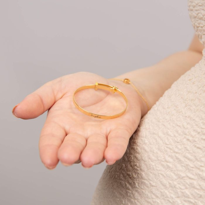 Beginnings Heart Motif Expandable Bangle