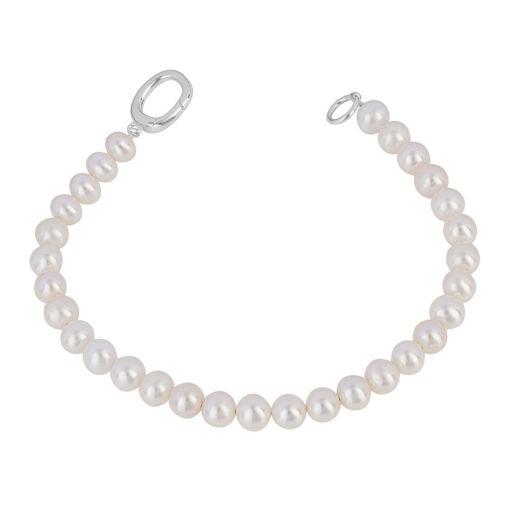 Beginnings White Pearl Charm Bracelet