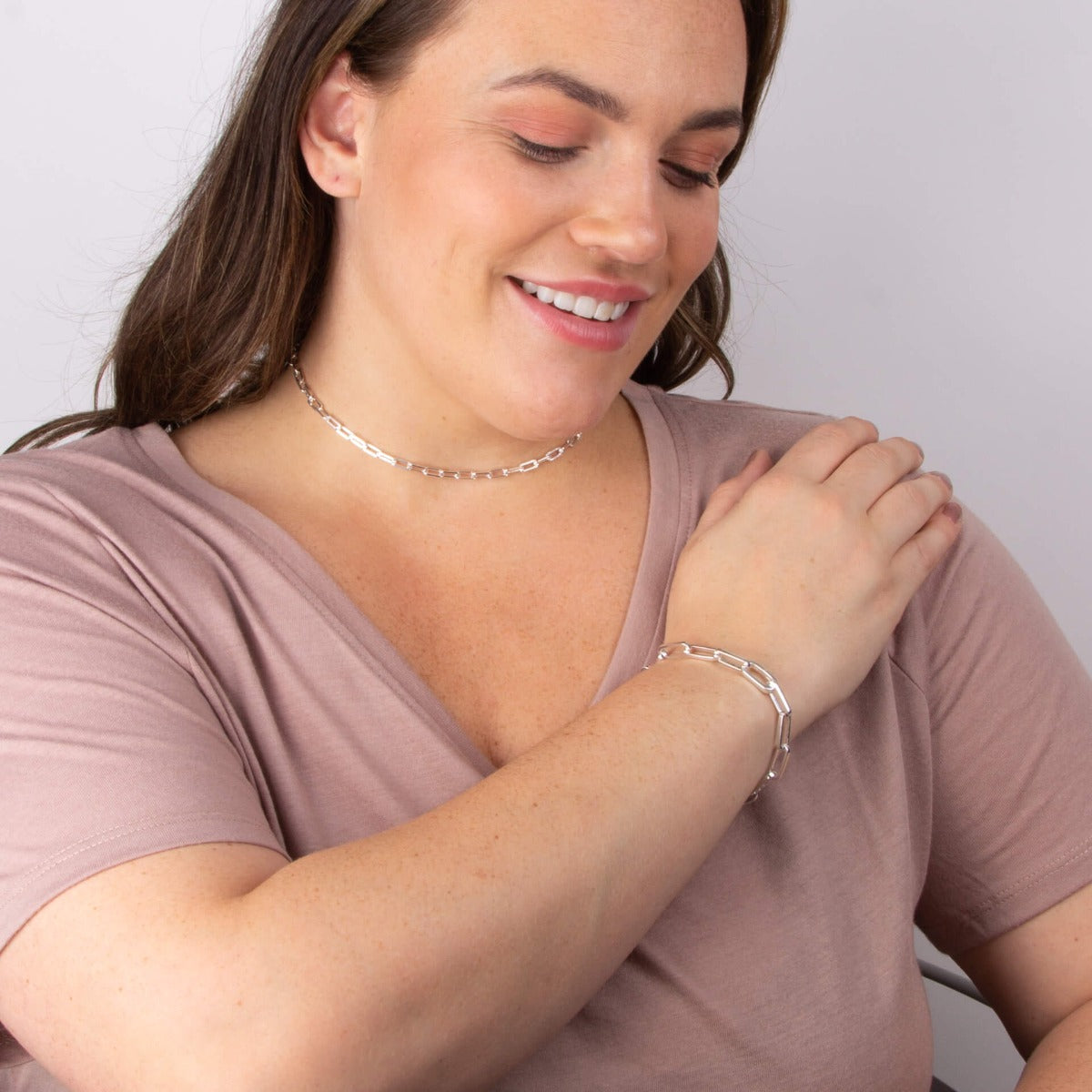 Beginnings Open Link Charm Carrier Necklace