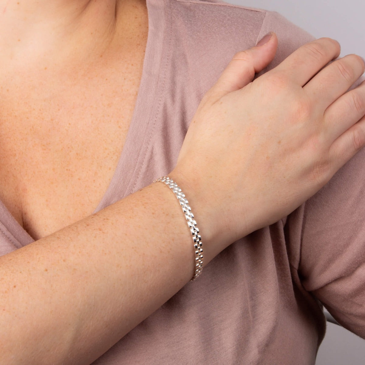Beginnings Watch Strap Style Chain Bracelet