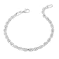Beginnings Diamond Cut Rope Chain Bracelet