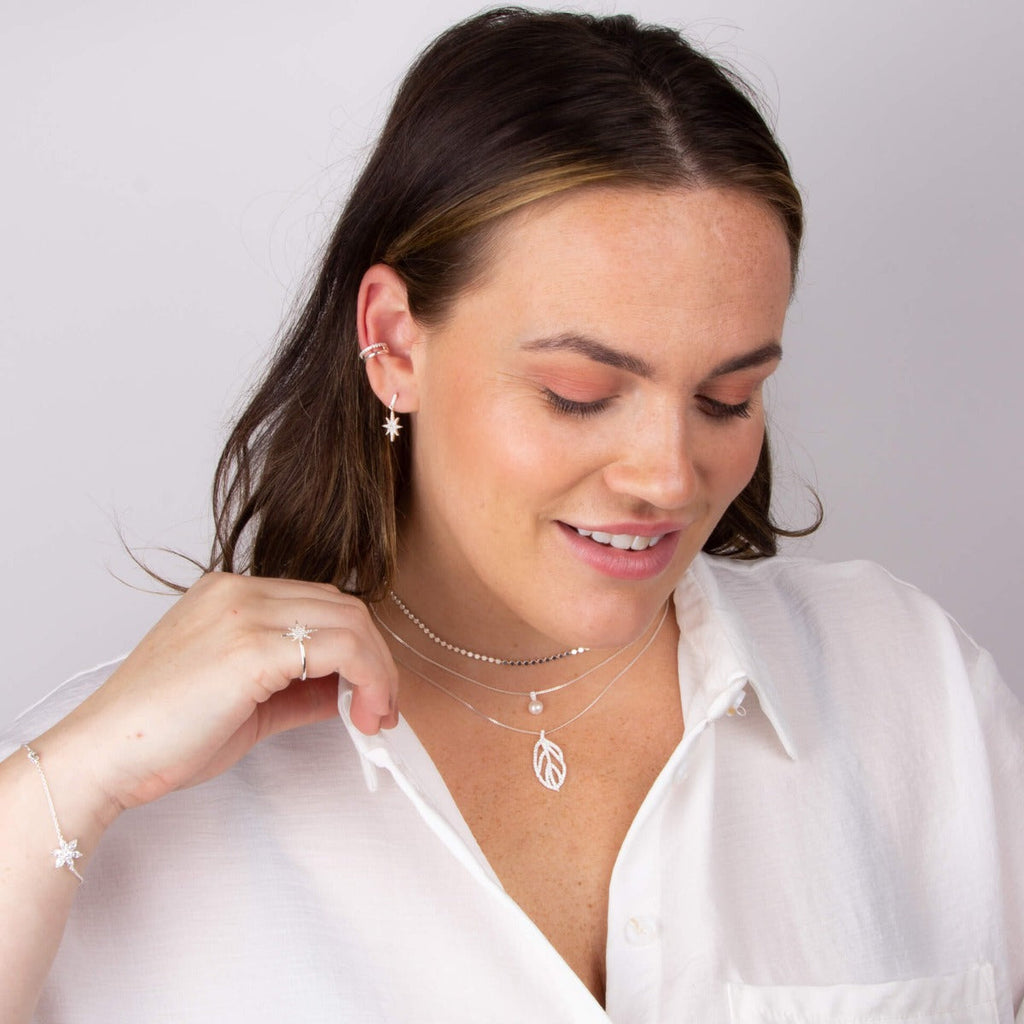 Beginnings CZ Double Row Ear Cuff