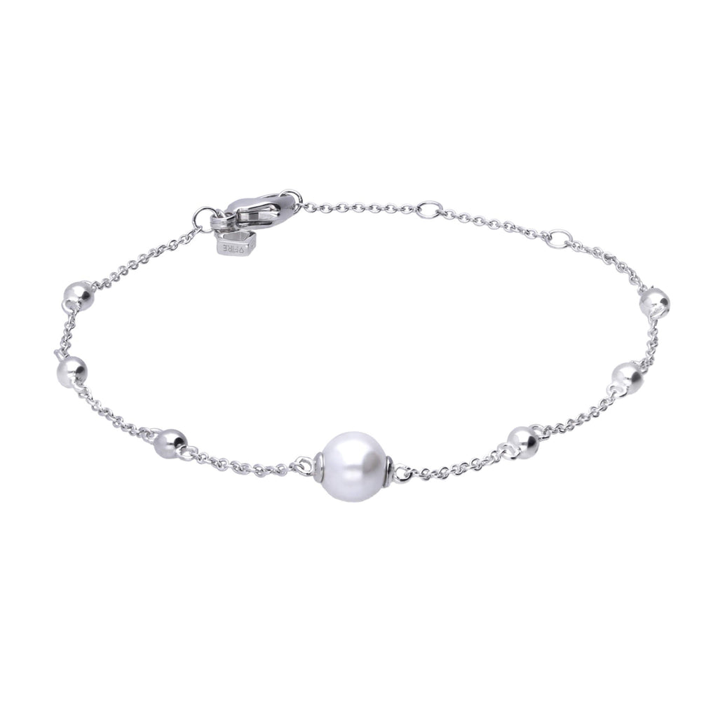 Diamonfire Station Bracelet with Shell Pearl