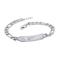 Fred Bennett Bracelet Damascus Steel ID Bar Chain Bracelet B5452