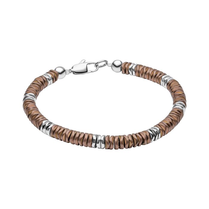 Fred Bennett Stainless Steel Bracelet with Hematite