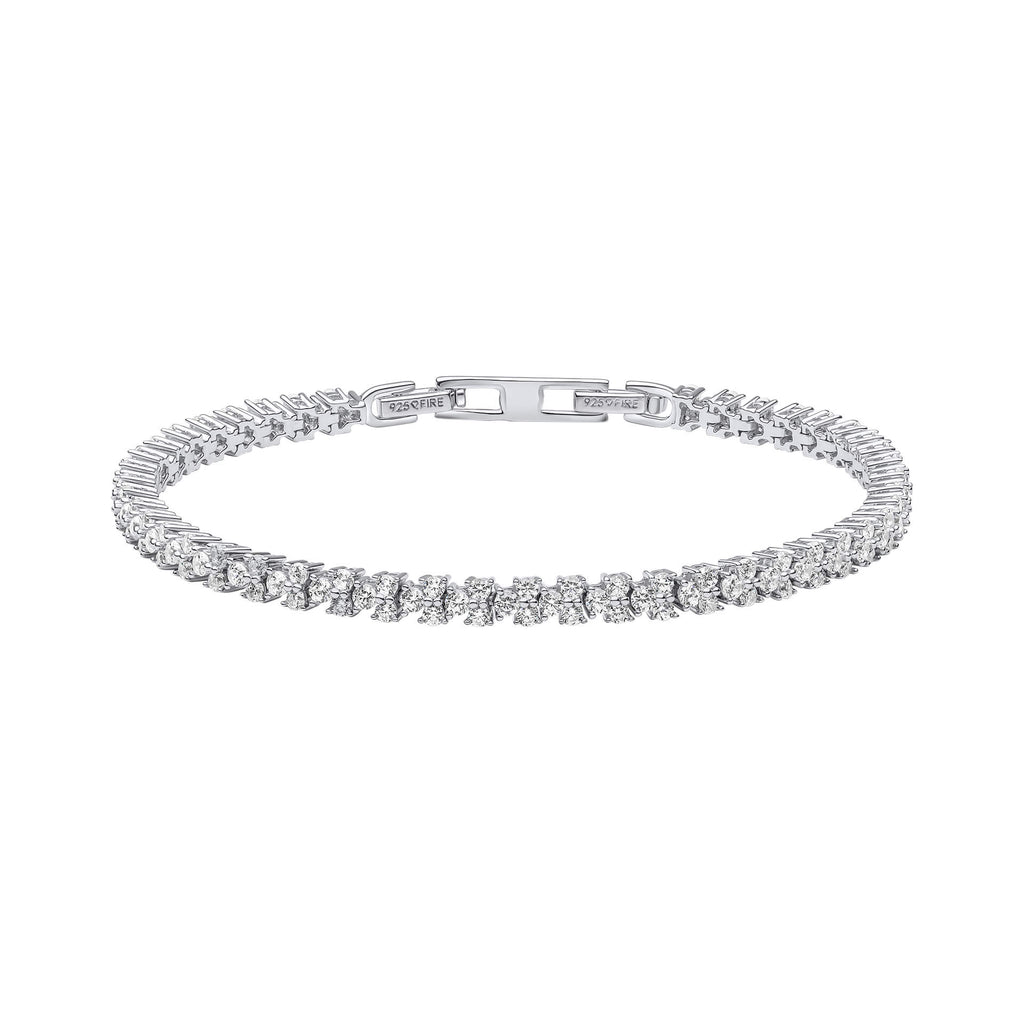 Diamonfire Claw Set Zirconia Tennis Bracelet