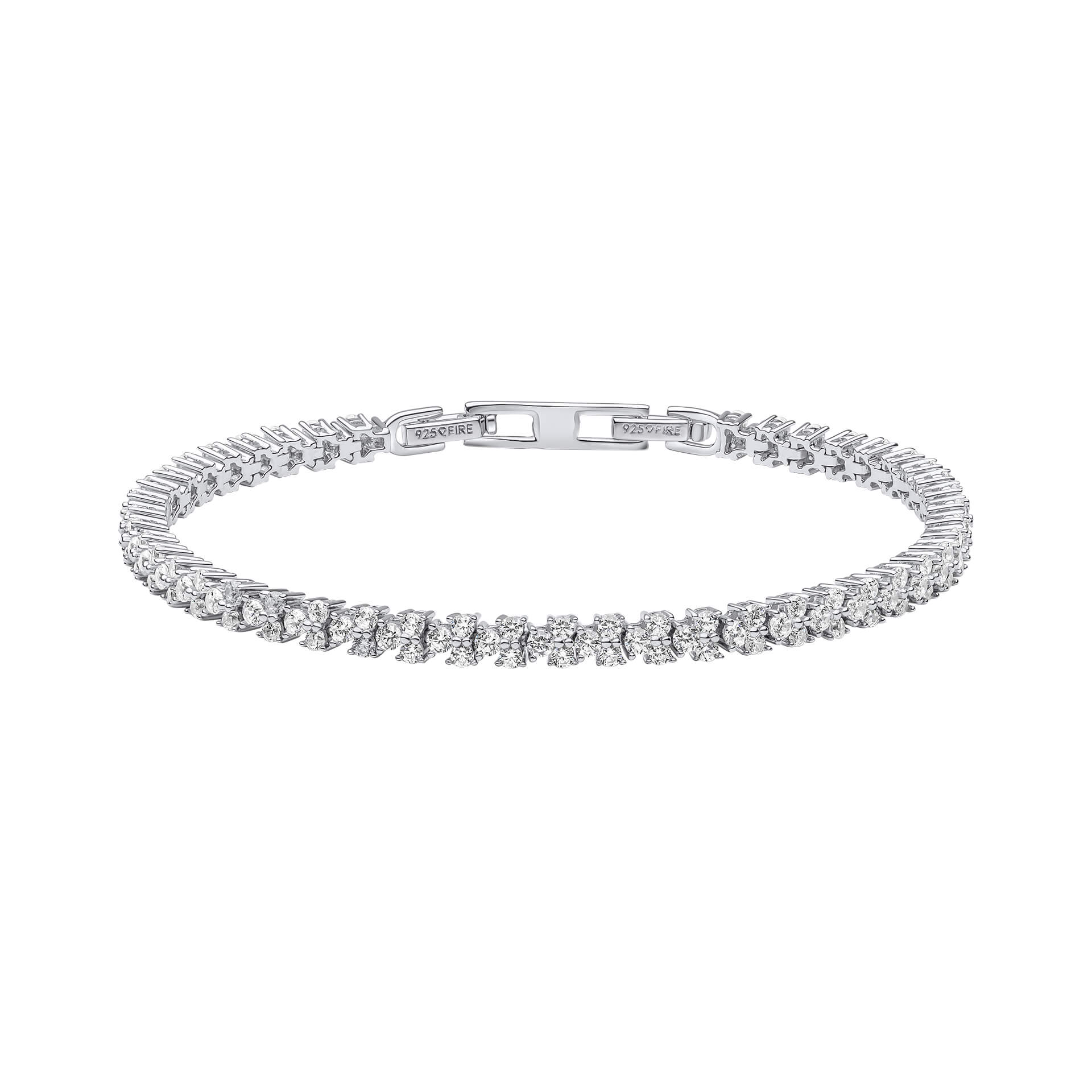 Diamonfire Claw Set Zirconia Tennis Bracelet