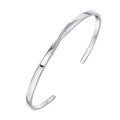 Beginnings Twist Open Bangle with Cubic Zirconia