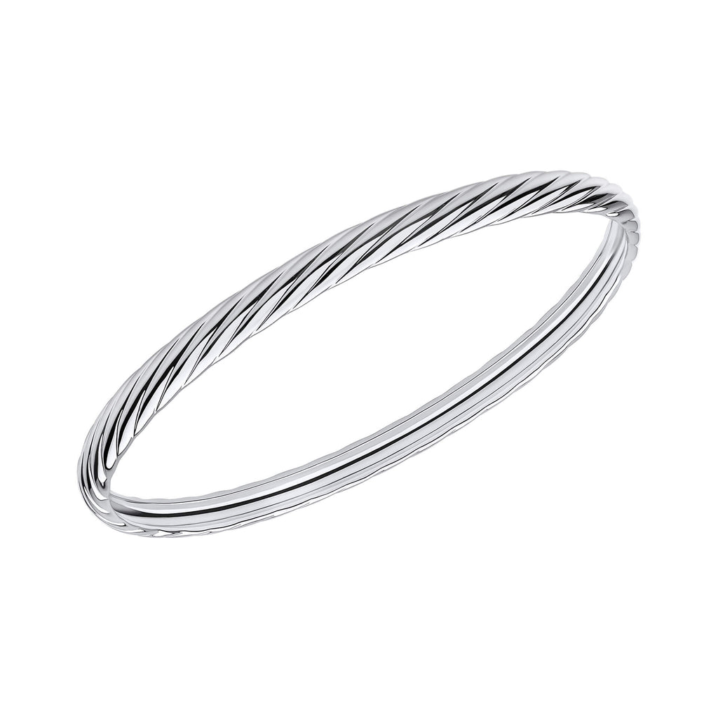 Beginnings Twisted Rope Textured Bangle
