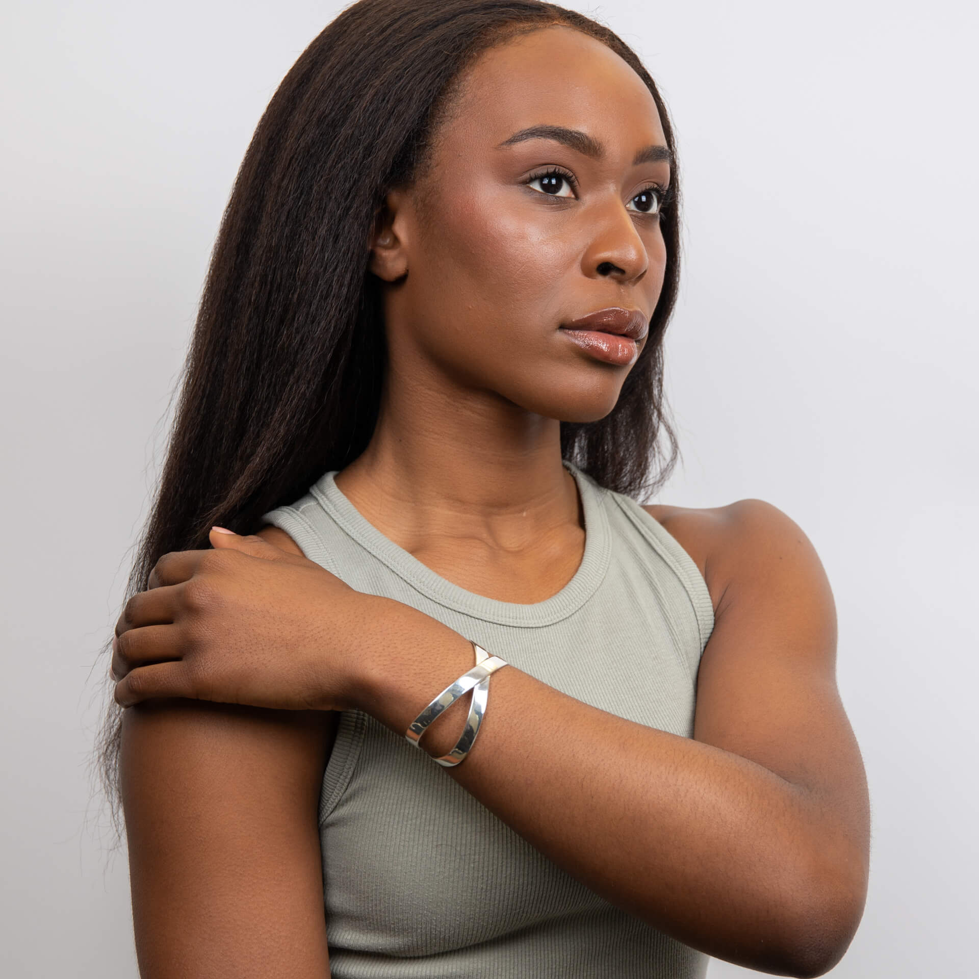 Beginnings Statement Crossover Bangle