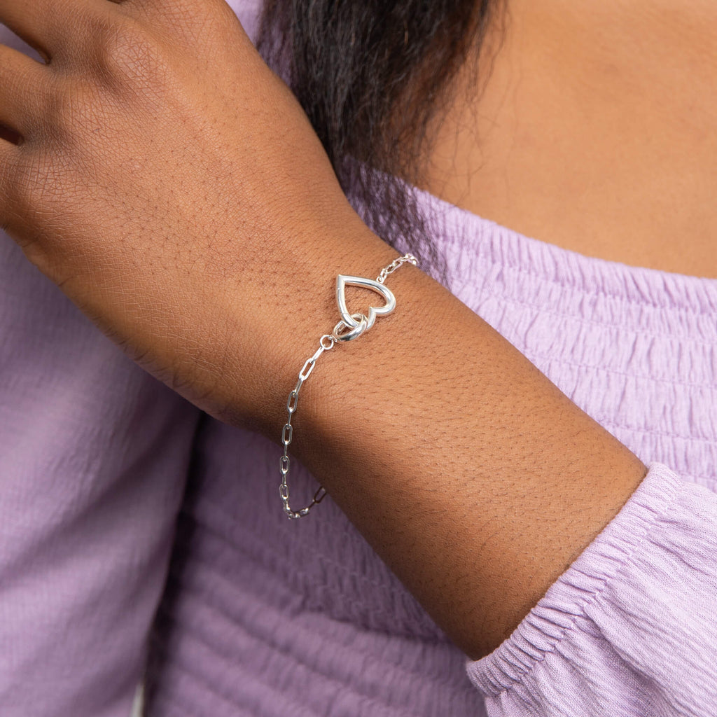 Beginnings Heart Connection Chain Bracelet