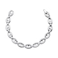 Beginnings Silver Heavy Weight Linked Chain Bracelet Set B5503