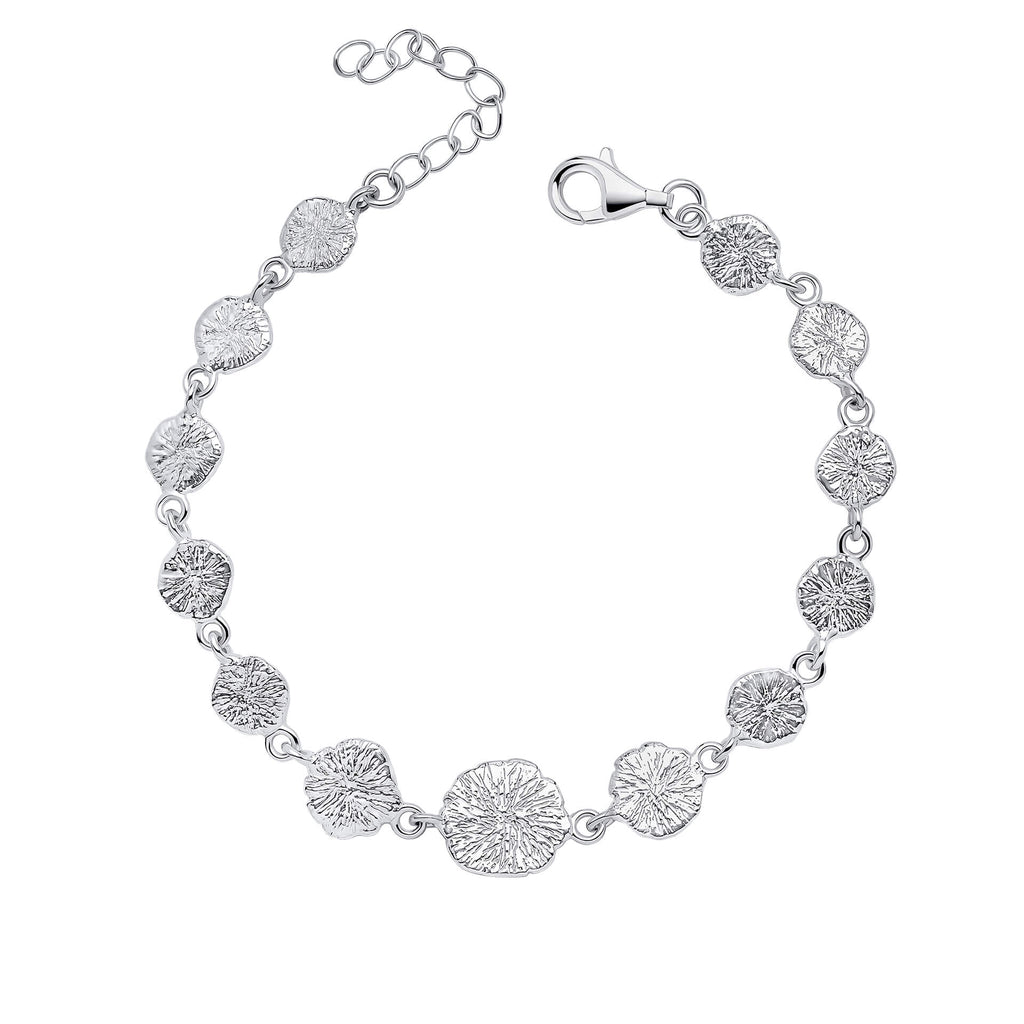 Beginnings Spray Textured Discs Bracelet