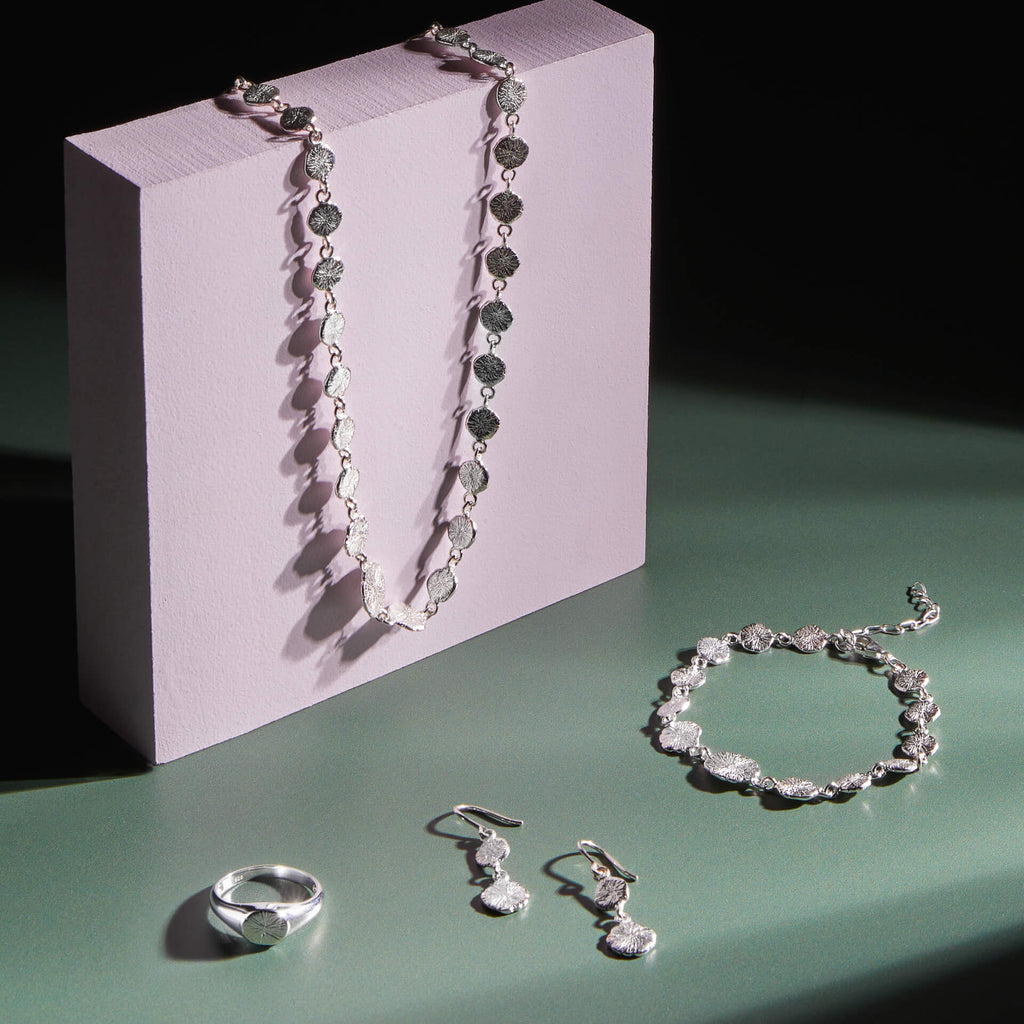 Beginnings Spray Textured Discs Drop Earrings