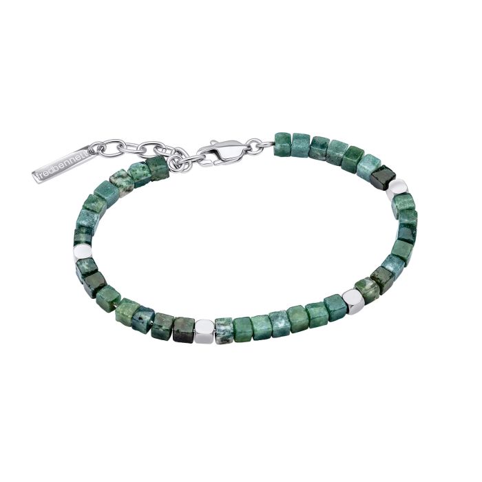 Fred Bennett Stainless Steel Bracelet with Semi-Precious Beads