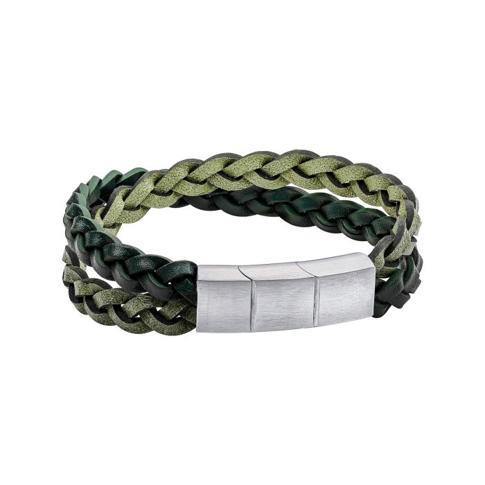 Fred Bennett Double Braided Leather Bracelet