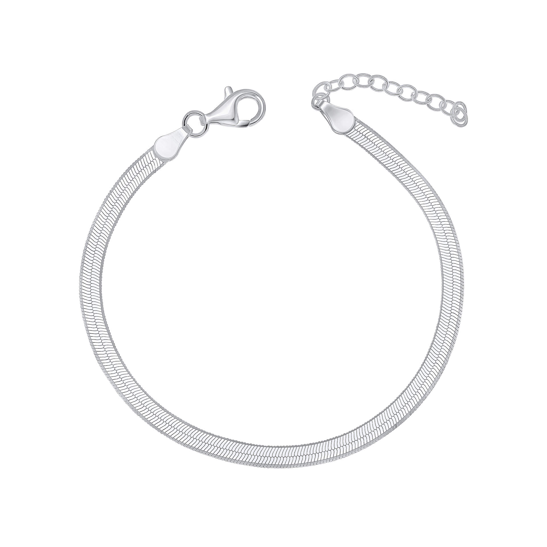 Beginnings Flat Herringbone Chain Bracelet