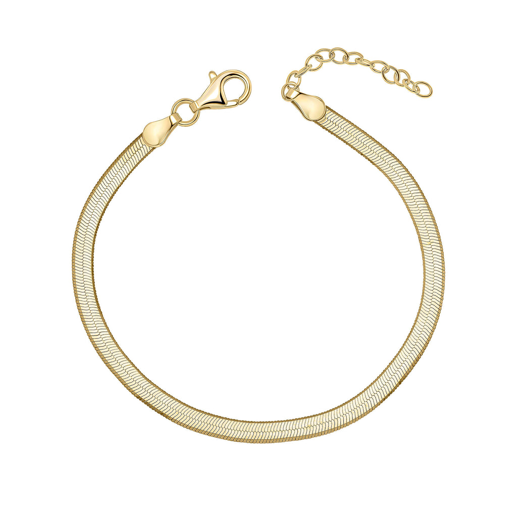 Beginnings Flat Herringbone Chain Bracelet