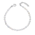 Beginnings Silver Rice Pearl Bracelet Set B5539W
