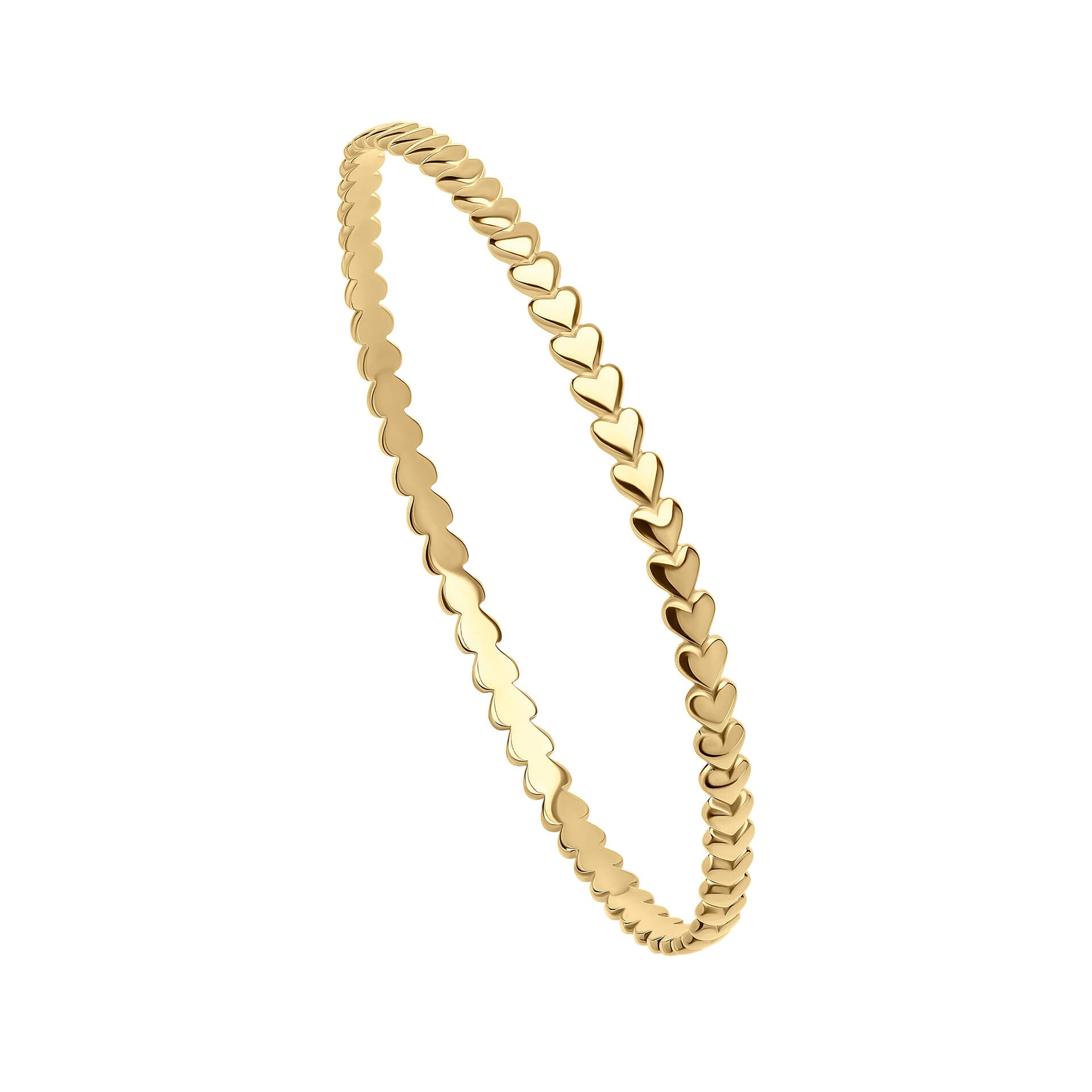 Beginnings Heart Sequence 4mm Bangle