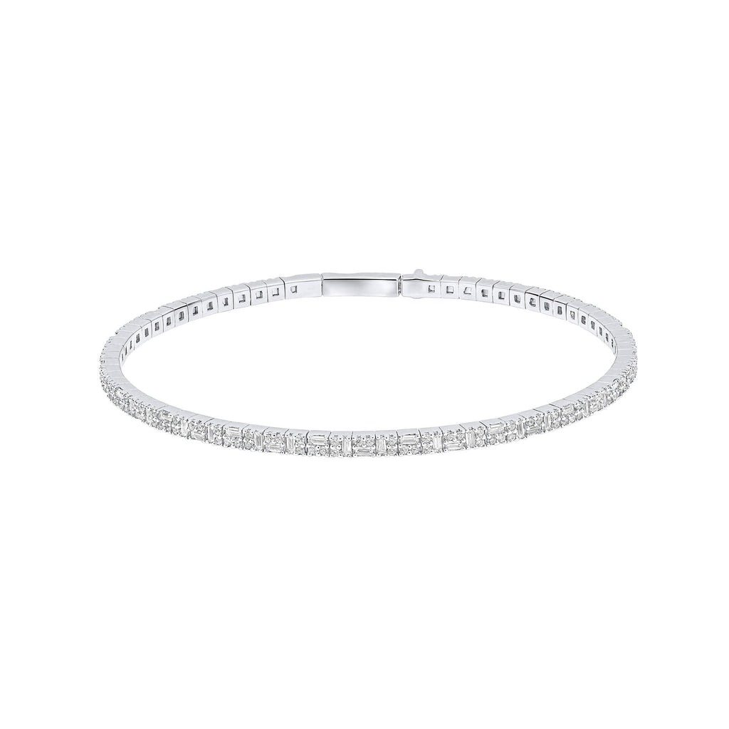 Diamonfire Multi-Stone Flexi Bangle