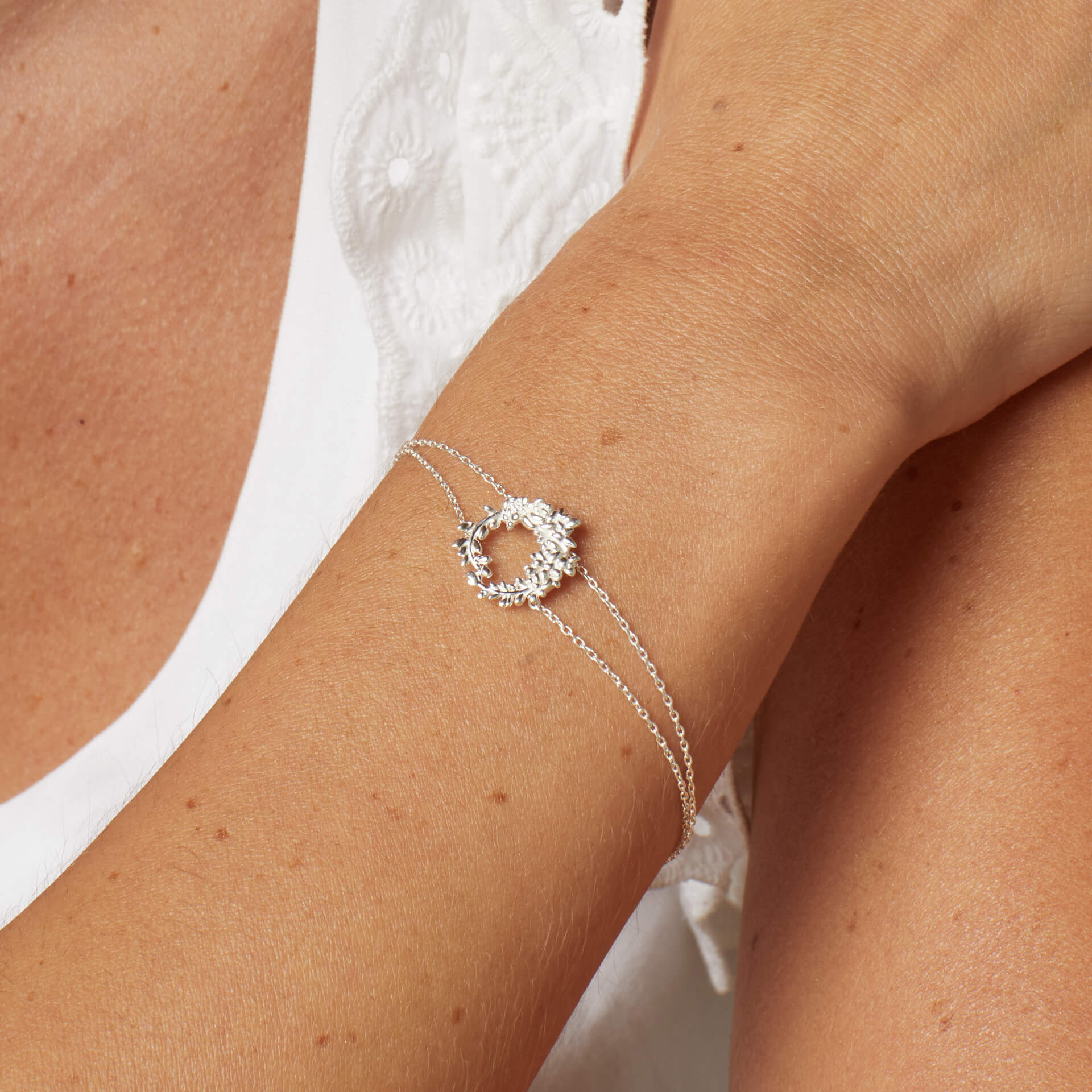 Laura Ashley Silver Cathedine Bracelet