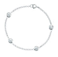 Beginnings Station Bracelet with Cubic Zirconia