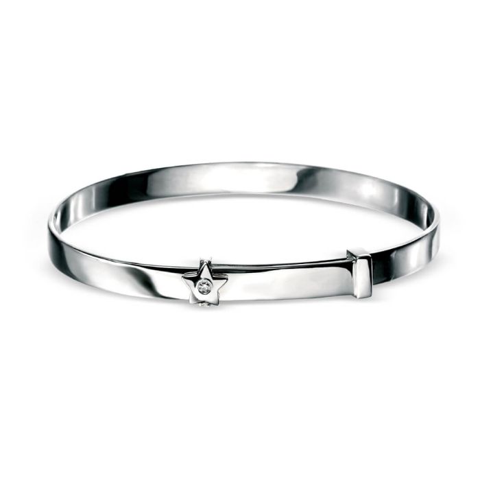 D for Diamomd Bangle B772 Star Expanding Bangle with Diamond