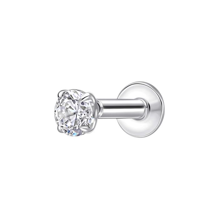 Beginnings Cubic Zirconia Labret Stud Earring