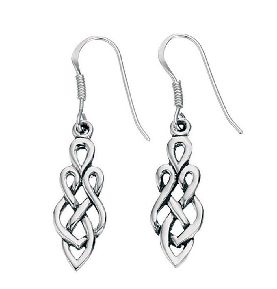 Beginnings Celtic Design Drop Earrings