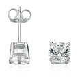 Fred Bennett Claw Set Clear Crystal Stud Earrings