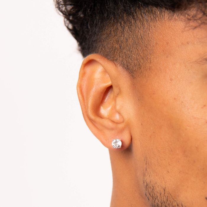 Fred Bennett Claw Set Clear Crystal Stud Earrings
