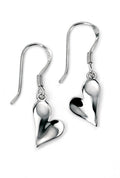 Beginnings Silver Heart Drop Earring