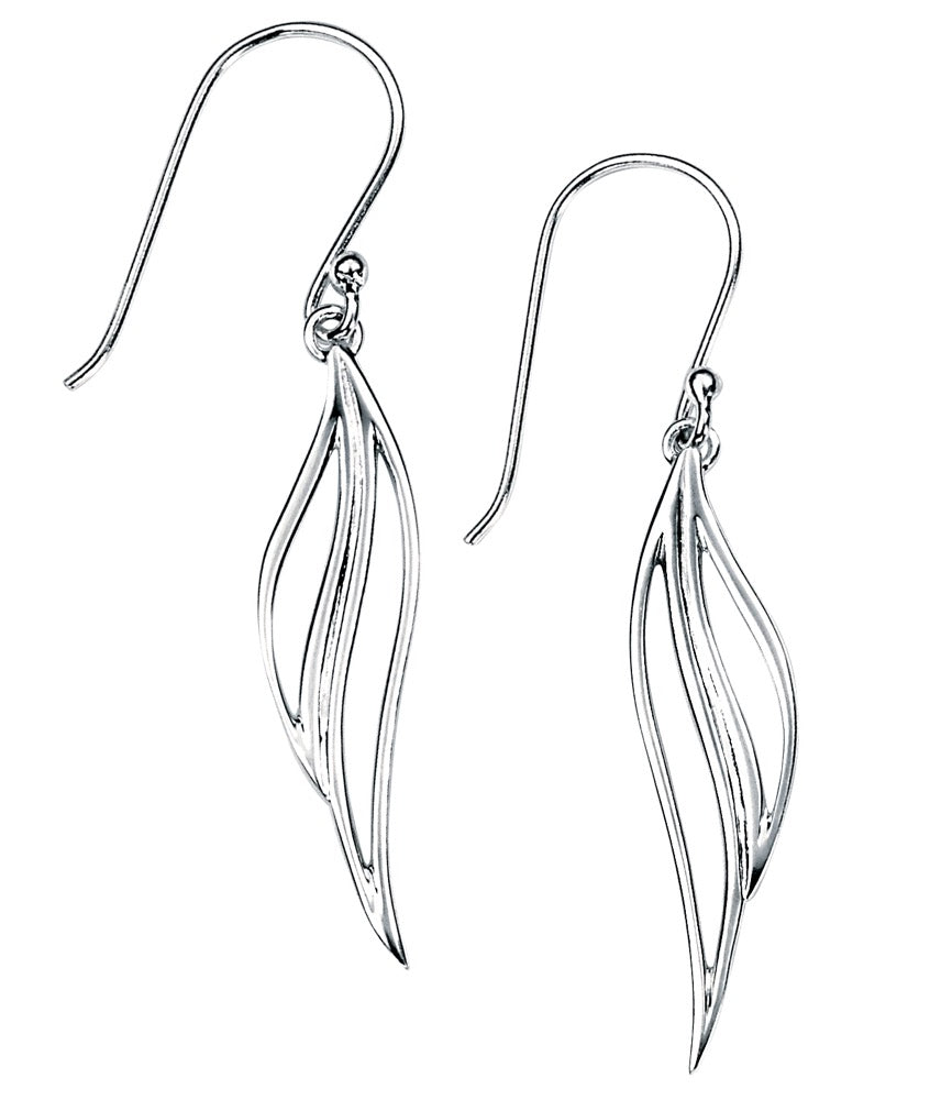 Beginnings Open Leaf Drop Earrings
