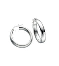 Beginnings Oval Tube Hoop Earrings 20mm