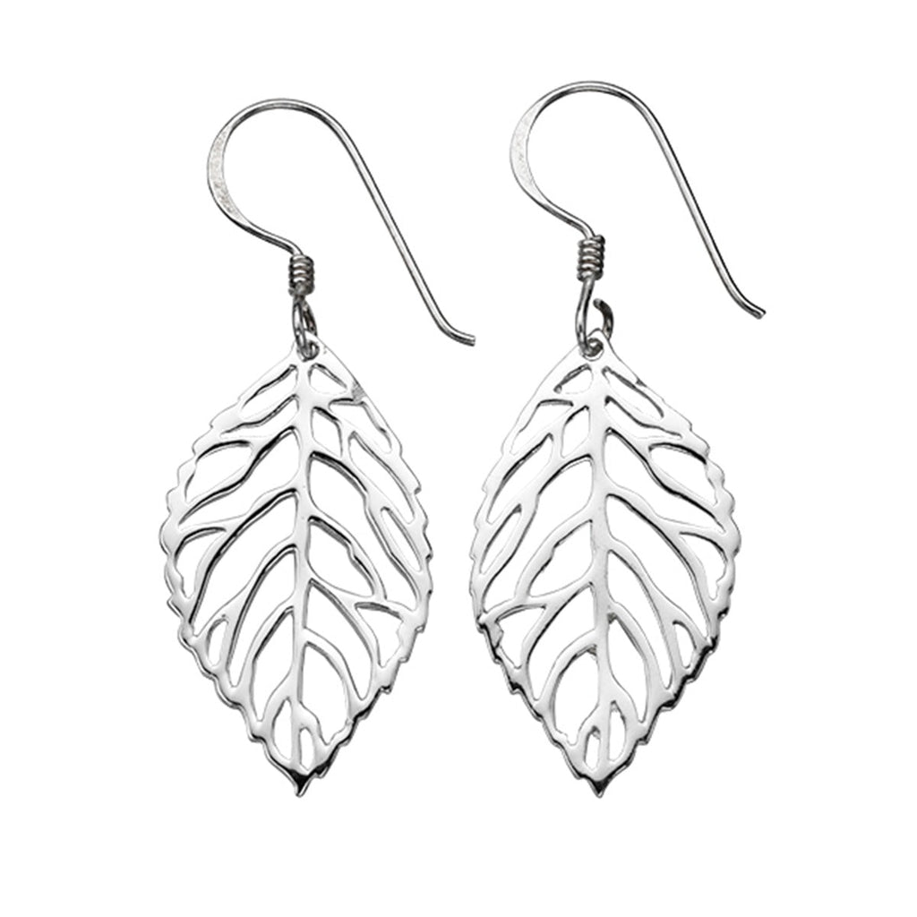 Beginnings Cut Out Leaf Drop Earrings