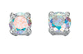 Beginnings Claw Set Rainbow Cubic Zirconia Stud Earrings 4mm