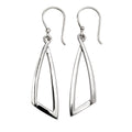 Beginnings Open Abstract Triangle Drop Earrings