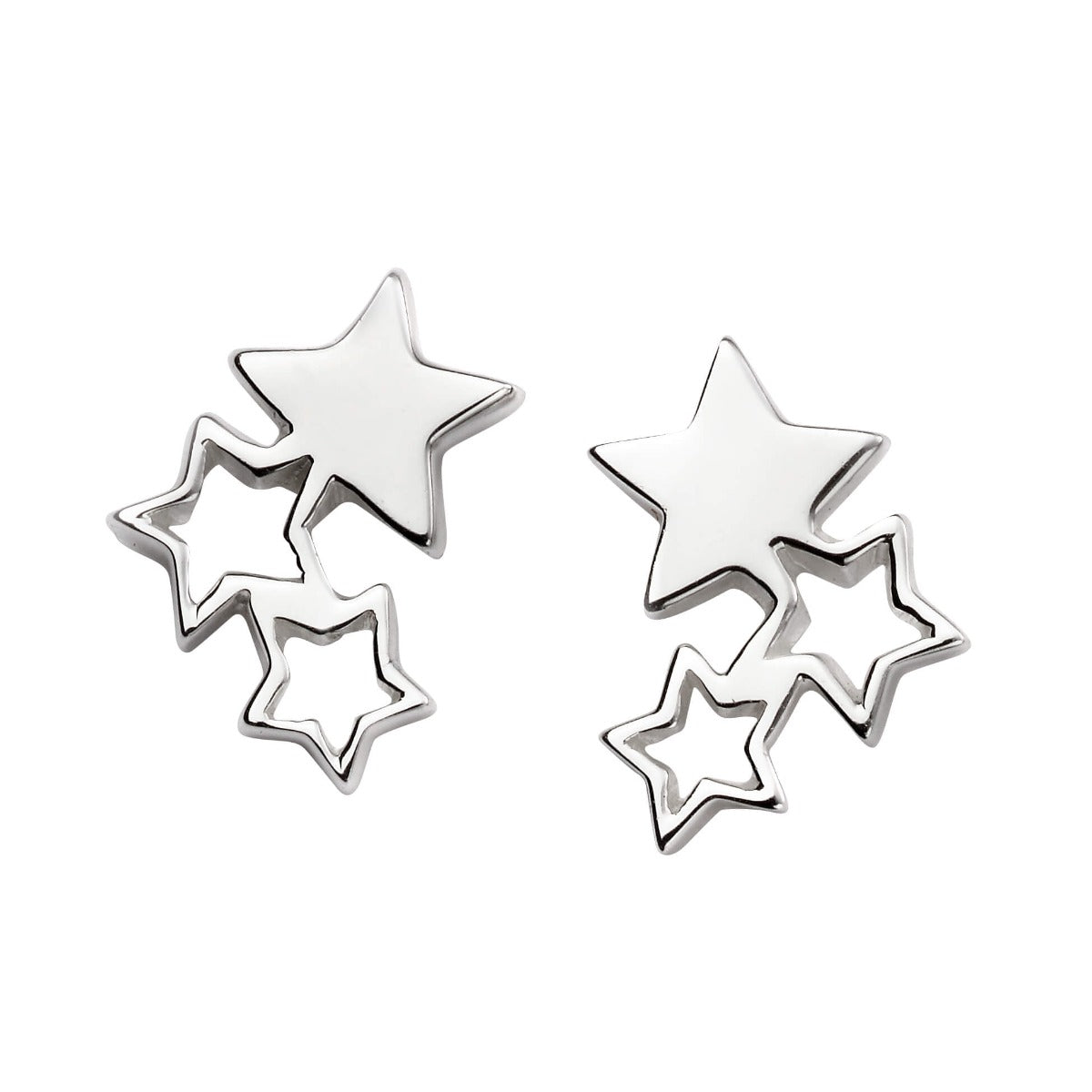 Beginnings Triple Star Stud Earrings