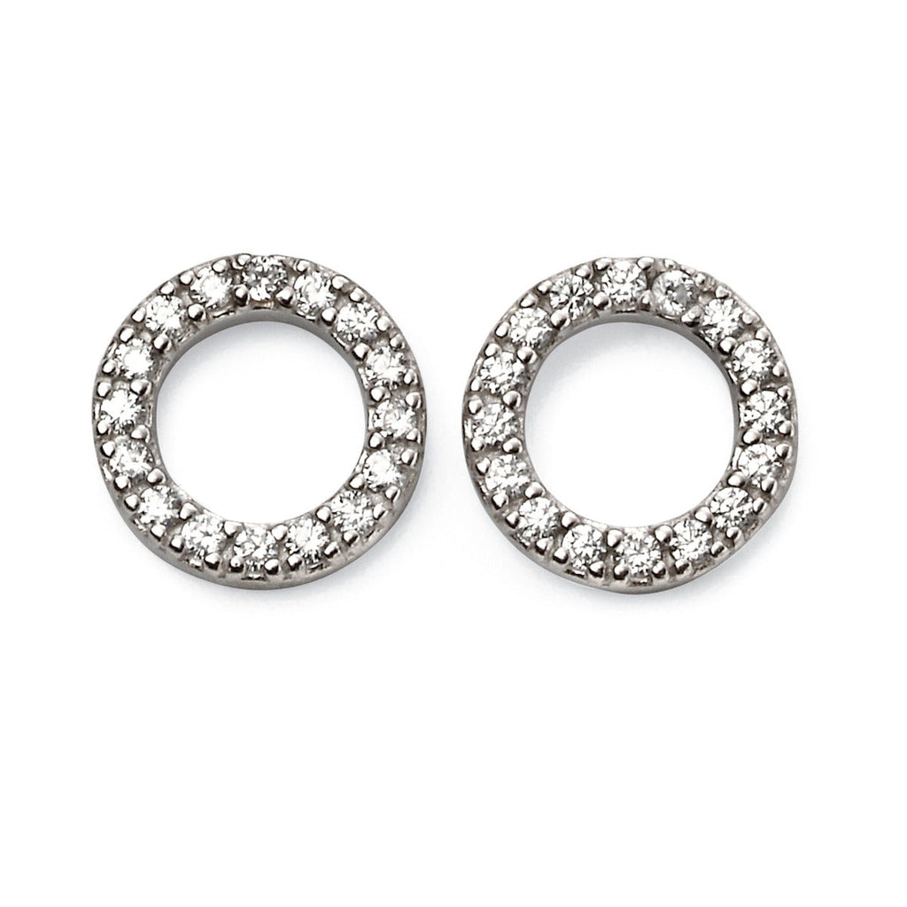 Beginnings Open Circle Earrings with Cubic Zirconia