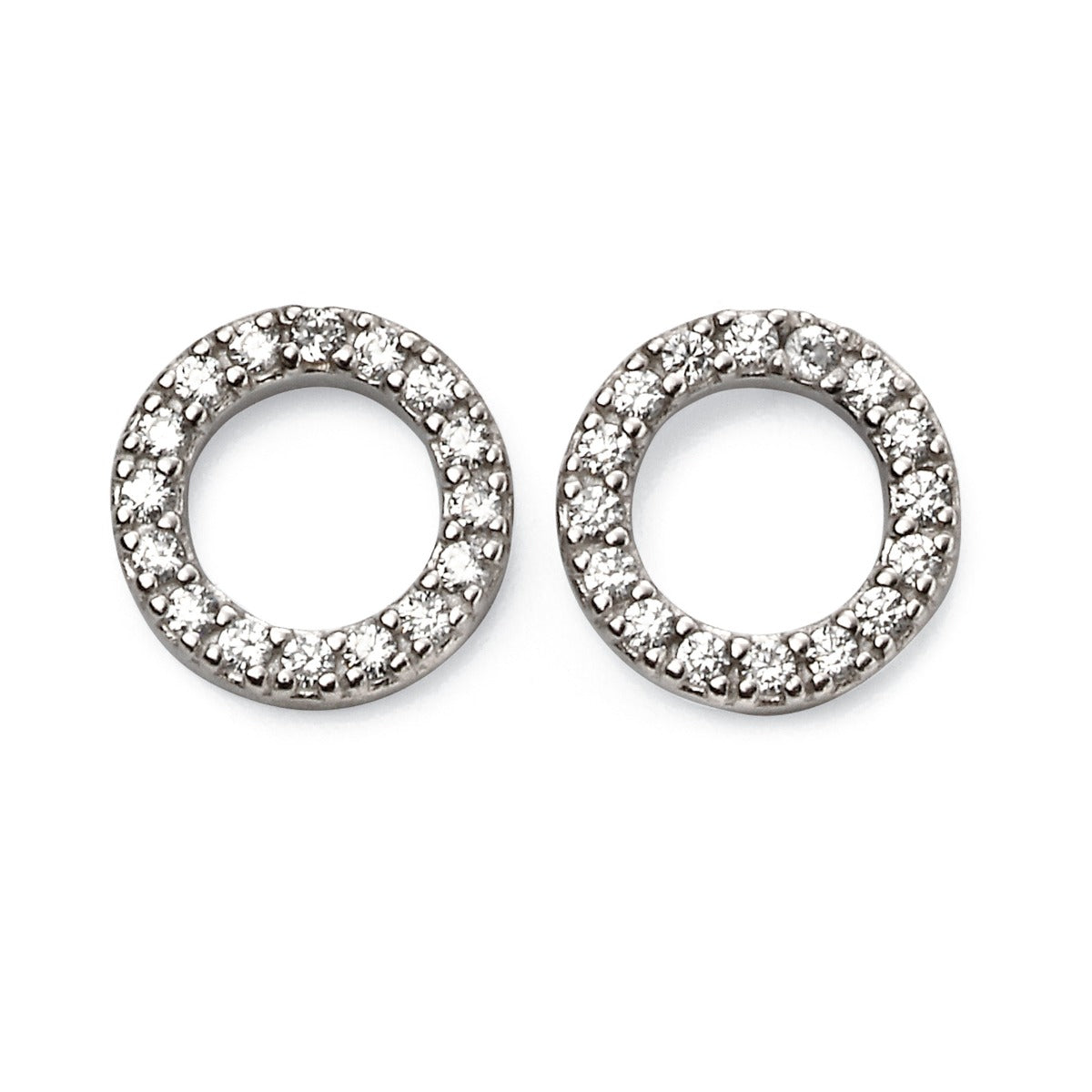 Beginnings Open Circle Earrings with Cubic Zirconia