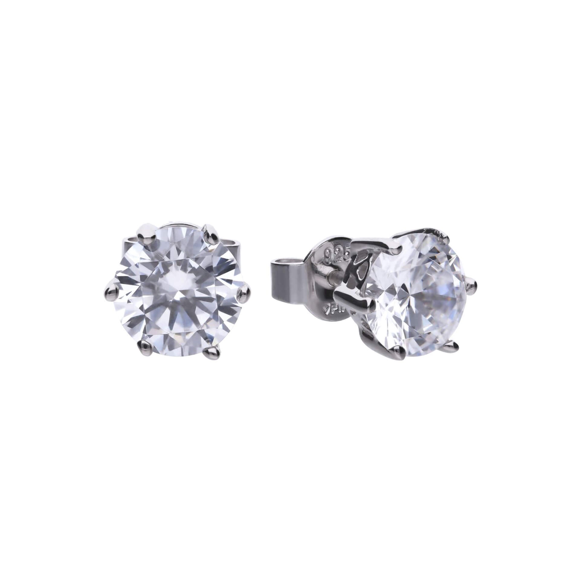 Diamonfire Six Claw Carat Stud Earrings
