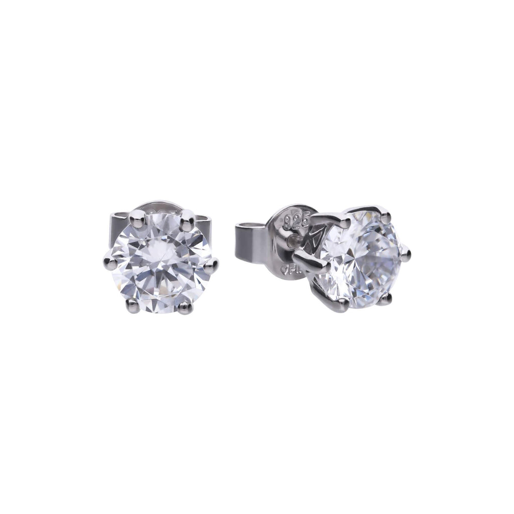 Diamonfire Six Claw Carat Stud Earrings