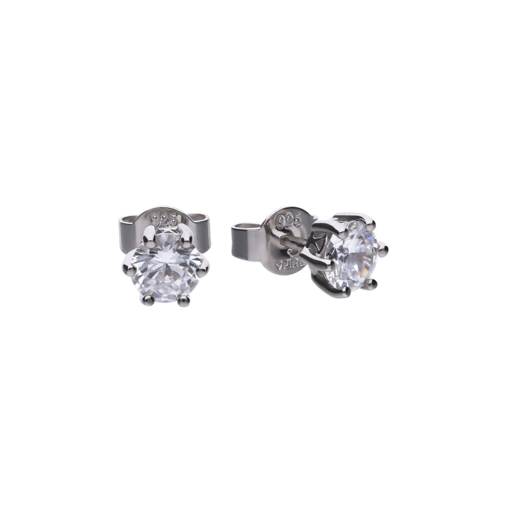 Diamonfire Six Claw Carat Stud Earrings