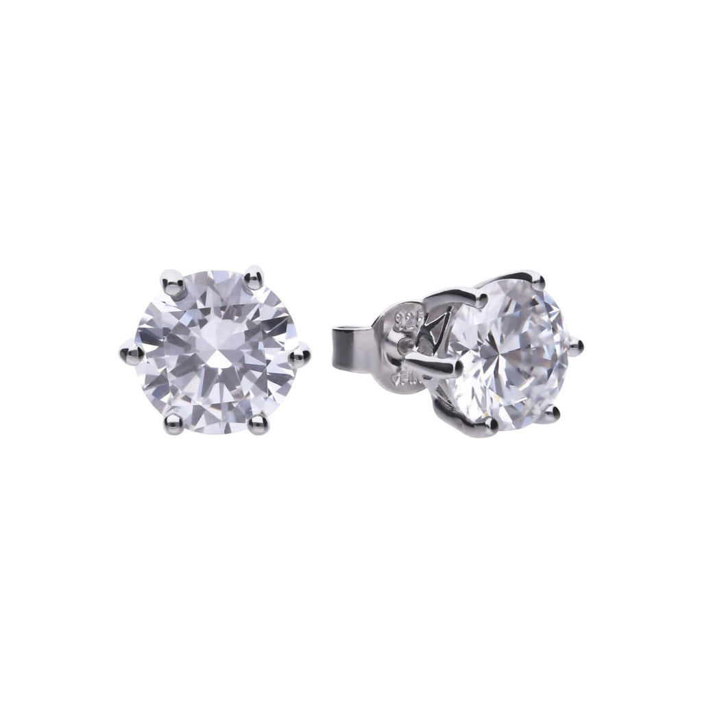 Diamonfire Six Claw Carat Stud Earrings